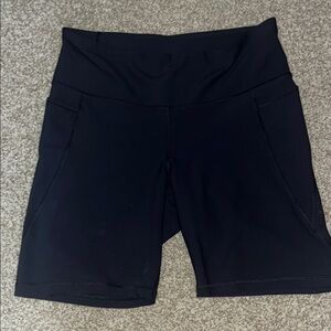 Women's Black High-Waisted Shorts